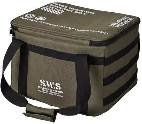 Fiorky Camping-Küchen-Organizer, 25 l, Outdoor-Camping-Organizer, große Kapazität, Gaskanister, Picknick-Tasche, multifunktionale Gasherd-Kanister-Tragetasche für Outdoor, Reisen, Wandern,