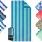 ZENACROSS - Strandhantuch 90x180cm - Mikrofaser Handtuch Groß - Schnelltrocknend - Microfaser Badetuch Sandfrei - Leichtes und Kompaktes Strandtuch - Türkis & Blau