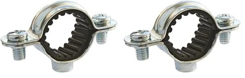 SOMATHERM FOR YOU, Lot de 20 Colliers isophoniques simples Ø16 mm en acier nickelé - Sachet de 10 pièces - Fixation pour tubes rigides - Réduction des bruits et absorption des vibrations