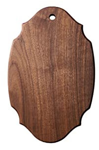 Tablero de corte de corta de cortes de madera maciza, tablero de corte de nogal negro, tabla de pan de carne, bandeja de madera de postres