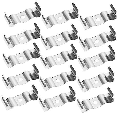 CTIRCHIU 100stücke U-clips Halterungen Aus Manganstahl Langlebige Led Lampenhalter Wasser Hitzebeständige Befestigung Für Led Lichtschläuche Und Leuchtstoffröhren Einfache Montage