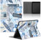 Stradvnaly Funda Tablet para Huawei MatePad T10S 10,1 AGS3-L09/AGS3-W09, Océano Azul Cárcasa con Concha Estrella de mar Patrón Diseño PU con Función de Soporte Protectora Cover