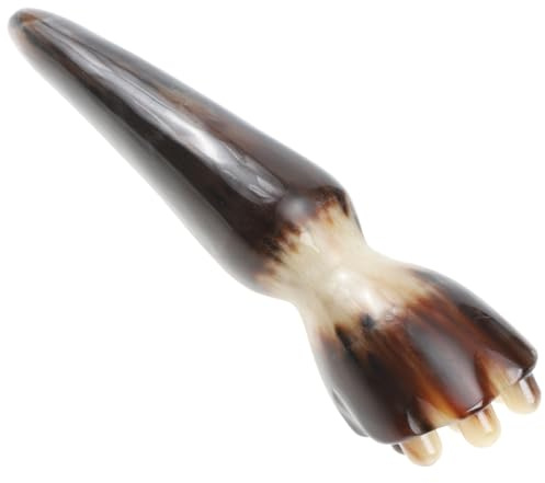 WOONEKY Schabestift zur Massage von Schulter und Augen mit Verbesserter Durchblutung für Gesicht aus Horn für Entspannende Ganzkörper Gesichtsmassage