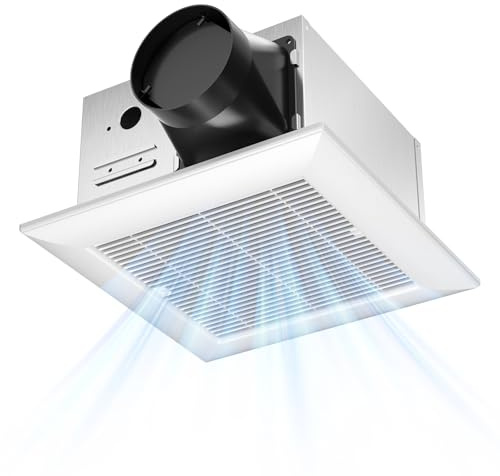 Amico Bathroom Exhaust Fan, 1.0 Sones, 110 CFM, Low Noise, Household Bath Ventilation Fans, Ceiling Mounted, No Attic Access Needed, Ceiling Opening 9.4''x9.4''- ETL & FCC Certified