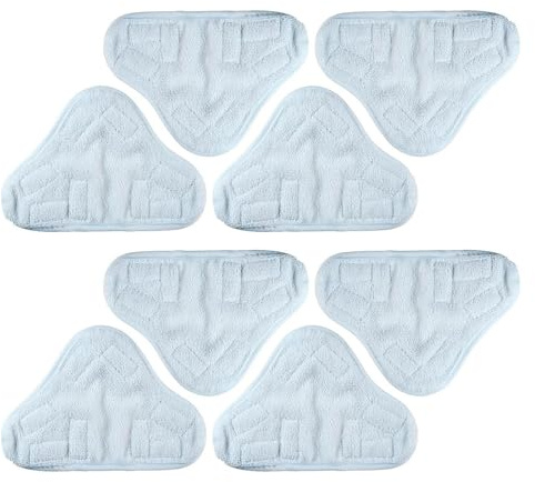 BUDGPZWSC 8 Pack Replacement Pads Compatible With H2O H20 Steam Mop X5 - Microfibre Steam Mop Pads Floor