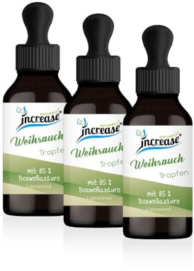 Prendre 3, chiffre 2 action en gouttes d'encens liposomale hautement dosé – (270 000 mg en 3 bouteilles) 3000 mg d'encens par dose quotidienne dont 2550 mg d'acide boswellique -MCT huile – Haute