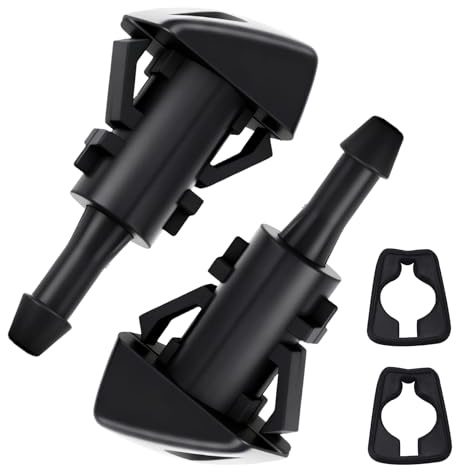 2 pezzi ugelli spruzzatori per parabrezza, ugelli per lavaggio parabrezza, ugelli spray per parabrezza anteriore, ugelli spruzzatori per tergicristallo, ugelli di lavaggio parabrezza universali