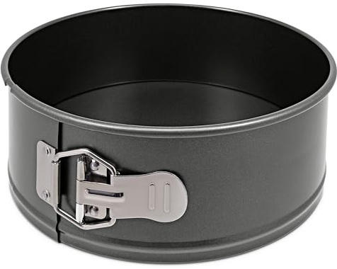 Zyliss Antihaft Springform 24 cm, runde Backform, Karbonstahl, antihaftbeschichtet für leichtes Lösen, leicht zu reinigen, Flachboden mit hoher Rand, Spülmaschinenfest, Ø 24 x 8 cm