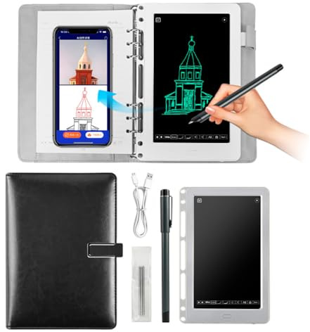 Smart Digital Pen with Real-Time Sync, Mobile Voice to Text Sync Handwritten Notes Handwriting Voice to Digital Texts Storage Voice-Controlled Painting