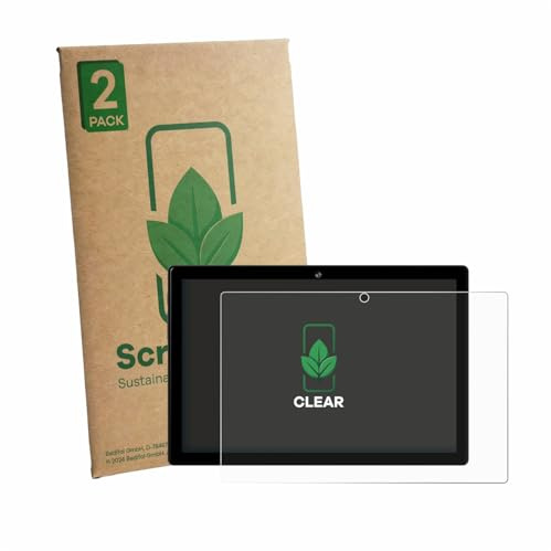 ScreenLeaf 2 Stück Schutzfolie für Crelander T40 10.1 [nachhaltiger Displayschutz, Folie, transparent, kratzfest]