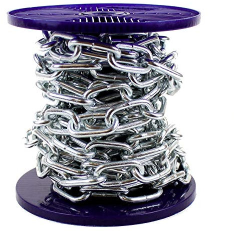 Ali's DIY Strong BZP Bright Zinc Plated Heavy Duty Steel Chain 10MM - 5 Metre Custom Cut Length