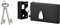 THIRARD - Serrure horizontale 4 gorges en applique à clé à crochet pour portail, gauche, axe 58mm, 140x82mm, noir, 2 clés