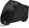 Funda para Moto, opamoo Cubierta de Motocicleta Impermeable Funda Protector 190T Cubierta de la Moto a Prueba de UV Lluvia Polvo 265 x 125 x 105 cm con el Bolso del Almacenaje (Negro)