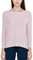 CRZ YOGA Damen Pima Baumwolle Sport Langarmshirt Fitness Yoga Langarm Leichte Shirt Longsleeve Lässig Oberteile Graues Rosa 44