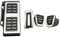 Auto Fußstütze Gaspedal Bremspedale, Auto Sport Edelstahlpedal, Antirutsch Ohne Bohren Gas Bremspedal, Aluminiumlegierung, Autokraftstoff Gas Bremspedal Abdeckung Kompatibel mit Golf 7