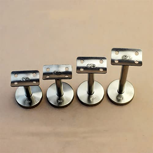ZBBH Handrail Straight Support Banisters Piece Staircase PVC Armrest Reinforcement Accessories Fixed Bracket 3pcs Transitional (Color : High 60mm)