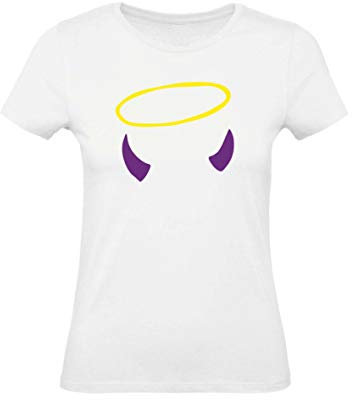 T-Shirt Donna Cotone Basic Super vestibilità Top qualità - Coppa Cobram - Divertente Humor Made in Italy (Bianco, XXL)