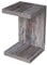 levandeo Couchtisch Coco Holz 32x32x50cm Altholz Shabby Chic Vintage Tisch Schwarz Beistelltisch Deko Sofatisch Ablage Keine Montage Fest Verleimt