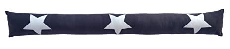 TrendLine Zugluftstopper Sterne dunkelgrau 90 x 12 x 8 cm Türdichtungen