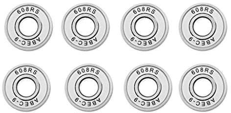 Folpus Premium Skateboard Kugellager, Weiß, exzellente Qualität