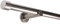 Deco-Raum Gardinenstange auf Maß 25mm Wandträger Style Endstück Cap edelstahl-optik nach Maß gefertigt, ohne Ringe 180 cm