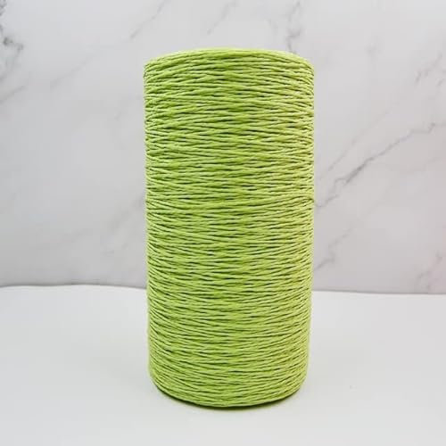 Hilo de tejer de verano de 460 g/lote para paja, sombrero, canasta, rafia, hilo de ganchillo para manualidades