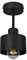 alfalux Lampe Deckenlampe LED 1 Flammig Deckenleuchte Metall E27 Geeignet Industriell Schlafzimmer Küche Wohnzimmer OST1010SC Schwarz