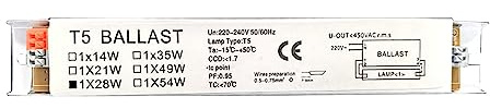 LUOFANG 220 240 V Leuchtstoffröhre, elektronisches Vorschaltgerät, Leuchtstoffröhre, universelle Leuchtstoffröhre, breite Spannung, elektronisch