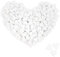 com-four® 200x Mini-Herz als Streudeko - weiße Holz-Herzen zum Basteln - Holz-Streuschmuck als Tischdekoration - Tischschmuck für Hochzeit & Party (Herzen/weiß - 200 Stück)