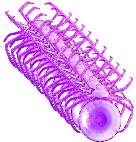 UMMEI 10 Pz Halloween Spider Frutta Piatto, Plastica Frutta Ciotola Ragno Candy Cesto, Snack Piatto Vassoio, Dessert Vassoio Halloween Party Decor,Viola,24cm