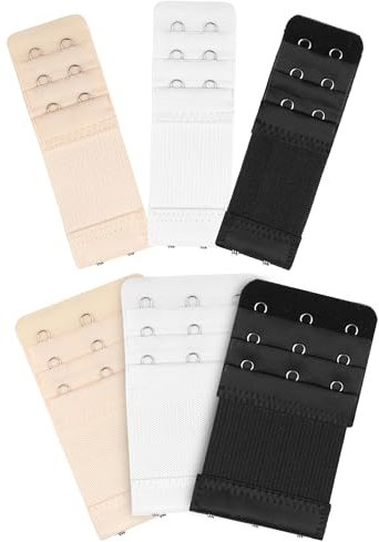 Blooms BH Verlängerung 6 Stück, BH Verlängerung 2 Haken & BH Verlängerung 3 Haken Stretch BH Erweiterung, Schwangerschafts Zubehör Bra Extender
