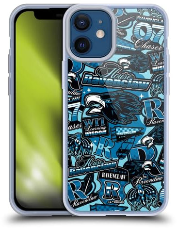 Head Case Designs Offizielle Harry Potter Haus Ravenclaw Abzeichen Hoch Gelhülle [Militärischer Schutzgrad] Kompatibel Mit Apple iPhone 12 Mini Und Kompatibel Mit MagSafe