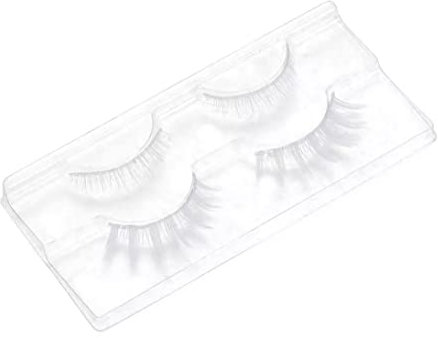 Faux de cils blancs, cils pour les yeux blancs d'Halloween, maquillage de la fête naturelle Masquerade pour les cils pour le cosplay, les mascarades, les fêtes costumées, les séances photo