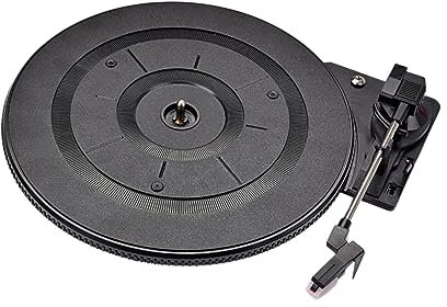 Homoyoyo Tocadiscos Vintage de 28 cm. reproducción de de Vinilo portátil Tocadiscos Antiguo Jugador Vinyl Records Record Player Vinyl Accesorios de Audio Accesorios de vídeo Black