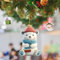 Weihnachsdeko Christbaumkugeln Lustig Weihnachtskugel Neuer süßer Kleiner B-Ohr-Anhänger, stilvoller und einzigartiger Acryl-Anhänger, Kleiner und exquisiter Weihnachtsbaum-Anhänger,