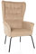 hjh LIVING Relaxsessel mit Stoffbezug HAVENIO Ohrensessel Polstersessel bequem gepolstert für Wohnzimmer Schlafzimmer, Beige
