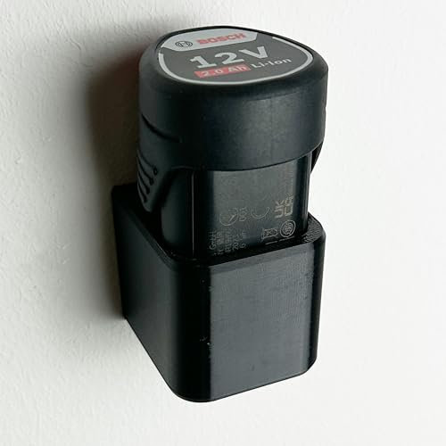 2x Akkuhalter Wandhalterung für Bosch 12V Professional Akkus Halter Halterung