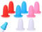 AOYEGIC Pack of 8 Travel Bottle Covers, Silicone Travel Container Leak Proof Covers, Elastic Leak-Proof Toiletries Covers, Leak-Proof Travel Accessories, Toiletry Sleeves, Travel Gadget (80 x 67 mm)