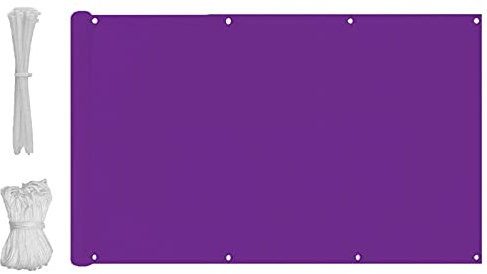 Balkonabdeckung 110cmx800cm Outdoor Terrasse für wetterfesten Wind- und UV-Schutz Balkonverkleidung mit Kabelbindern Ideal für Privatsphäre und Komfort auf Ihrem Balkon