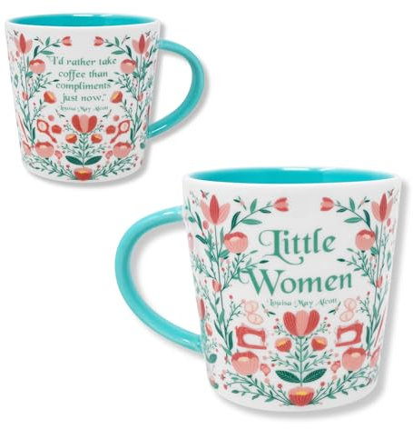 Steel Mill & Co Tazza per amanti del libro, simpatica tazza in ceramica per caffè e tè con manico, per club del libro, tazza da caffè a tema lettura da 400 ml, per donne piccole