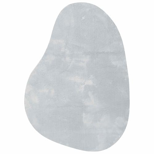 vidaXL Bereichsteppiche HUARTE Grau 120 x 170 cm Polyester, Moderner Teppich für Wohnzimmer, rutschfest, faltbar, weiche Matte, langlebig, farbecht, vielseitig einsetzbar