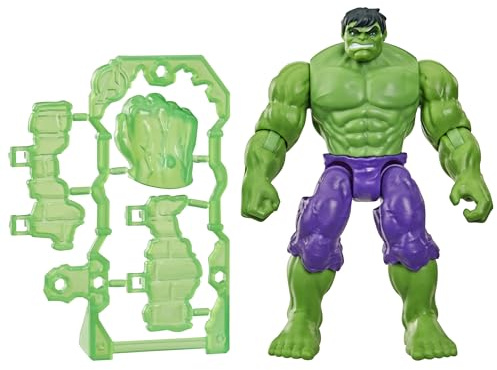 Marvel Avengers ActionVerse Hulk Action Figure & Accessories, 4.5-Inch (11.4 CM) Super Hero Toys & Figures for Children, Ages 4+, Green