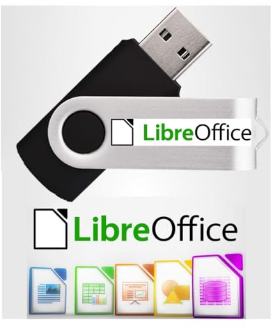 LibreOffice 2026 Home – Étudiant – Professionnel – Business | Compatible avec Microsoft Office Word Excel PowerPoint | Logiciel sur clé USB pour PC Windows 11 10 8 7 Vista XP 32/64 bits macOS + GUIDE