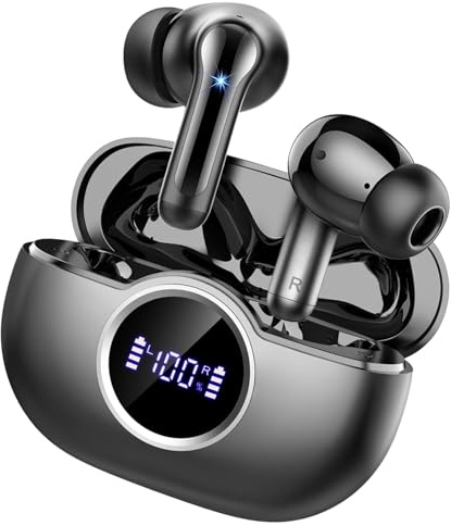 Rinsmola Wireless Earbuds, 2026 New Bluetooth 5.4 Headphones in Ear with 4 ENC Ear Buds, Wireless Headphones Noise Cancelling Mic, 6D Stereo Bluetooth Earphone 36H Playtime