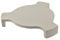 YNNI KAMADO Heat Deflector BBQ Cramic Universal Extra Thick 50cm Diameter, 6 cm Legs TQADB4
