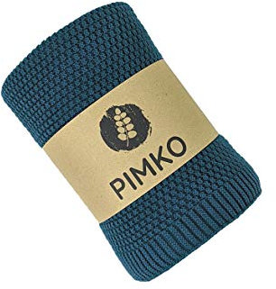 PIMKO Babydecke Strickdecke Kuscheldecke Schmusedecke weich und kuschelig ideal für Zuhause oder für Unterwegs für Allergiker geeignet aus natürlicher 100% Baumwolle Größe 80 x 100 cm (Petrol)