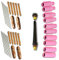 WIG Zubehör-Set 36-tlg mit Wolfram-Elektroden gold 1,6mm & 2,4mm; WIG-Verschleißteile für Schlauchpaket inkl. Gasdüsen, Spannhülsen, Spannhülsengehäuse für WIG