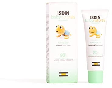 ISDIN Baby Naturals Crema Facial Hidratante Diaria para Bebé, con un 92% de Ingredientes de Origen Natural, 50ml