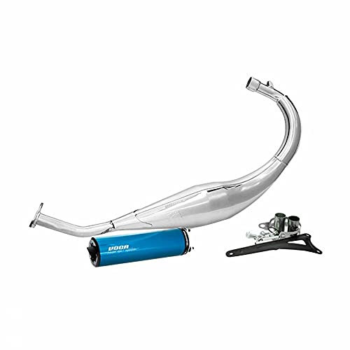 Pot 50 a boite voca chromed pour beta 50 rr 2012+ (passage bas - silencieux alu bleu)
