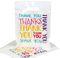 100 Stück Thank You Tüten 30 x 23cm, Haltbar Tragetasche Plastik, Geschenktüten Klein für Geburtstagspartys, Gastgeschenke, Taufe- Einzelhandel Tragetaschen für Imbiss Kiosk Laden Markt